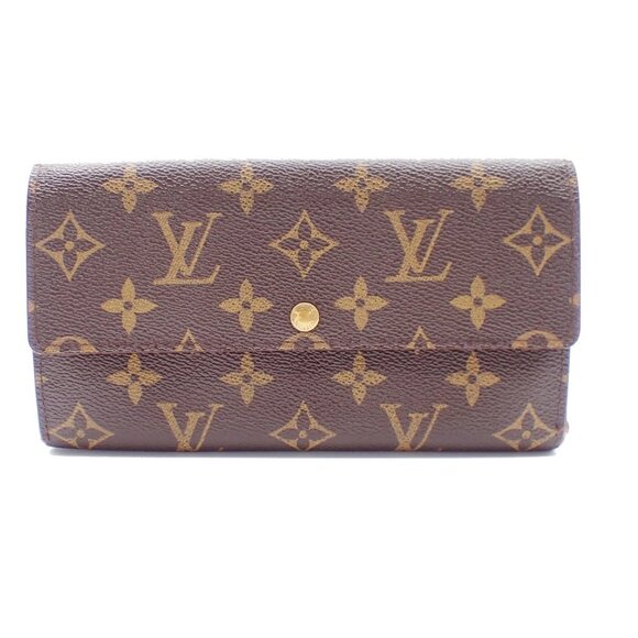 LOUIS VUITTON Porte Monnaie Credit Long Wallet Monogram Leather M61725 09EF465 - Picture 1 of 15